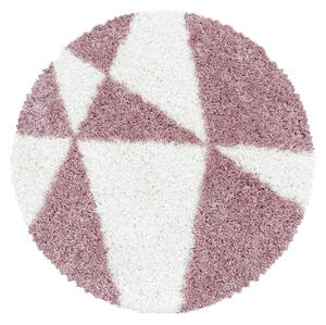 Ayyildiz Kusový koberec TANGO 3101, kulatý, Růžová Rozměr koberce: 80 cm KRUH