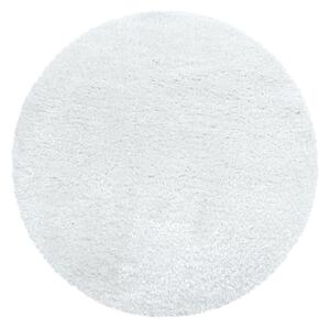 Ayyildiz Kusový koberec BRILLIANT 4200, kulatý, Sněhová Bílá Rozměr koberce: 80 cm KRUH