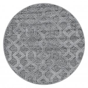 Ayyildiz Kusový koberec PISA 4702, kulatý, Šedá Rozměr koberce: 80 cm KRUH