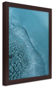 Plakát Mořská vlna Barva rámu: Hnědá, Rozměry: 30 x 45 cm