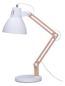 Stolní lampa Falun E27, bílá dřevo 230V Solight WO57-W