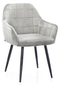 Designová židle Stillo Homede stříbrná