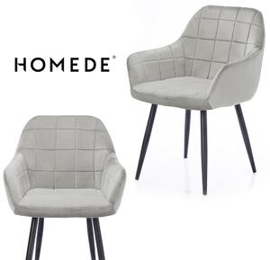 Designová židle Stillo Homede stříbrná
