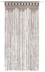 Macramé závěs taupe 140 x 240 cm bavlna