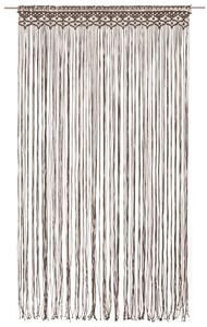Macramé závěs taupe 140 x 240 cm bavlna