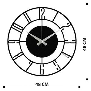 Wallity Nástěnné hodiny Enzo 48 cm černé