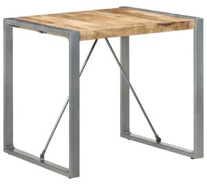 Jídelní stůl 80 x 80 x 75 cm hrubé mangovníkové dřevo