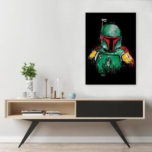 Obraz na plátně Star Wars, lovec odměn Boba Fett - Dr.Monekers Rozměry: 40 x 60 cm