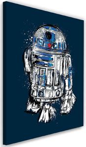 Obraz na plátně Star Wars, android R2D2 - Dr.Monekers Rozměry: 40 x 60 cm