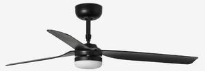 PUNT M LED, černá, stropní ventilátor s DC motorem - FARO
