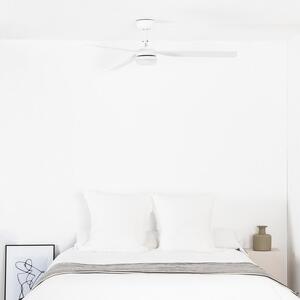 PUNT M LED, bílá, stropní ventilátor s DC motorem - FARO
