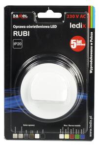 Zamel 09-221-52 svítidlo LED pod omítku LEDIX RUBI 230V AC, bílé, teplá bílá, IP20
