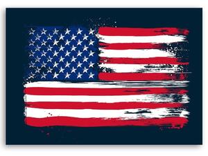 Obraz na plátně Americká vlajka - Dr.Monekers Rozměry: 60 x 40 cm