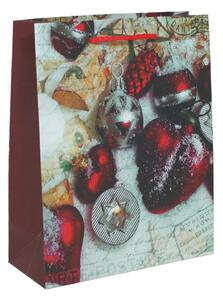 Vánoční taška střední Červené ozdoby 8610106