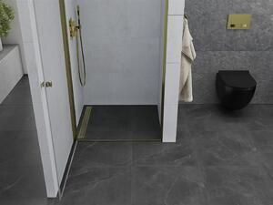 Mexen PRETORIA sprchové dveře ke sprchovému koutu 90 cm, čiré sklo/zlatá, 852-090-000-50-00