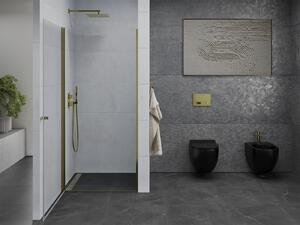 Mexen PRETORIA sprchové dveře ke sprchovému koutu 70 cm, čiré sklo/zlatá, 852-070-000-50-00