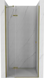 Mexen ROMA sprchové otevírací dveře ke sprchovému koutu 110 cm, čiré sklo/zlatá, 854-110-000-50-00