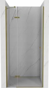 MEXEN - Roma dveře sprchové křídlové, 80 cm, transparentní - zlatá - 854-080-000-50-00