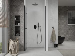 Mexen LIMA sprchové skládací dveře ke sprchovému koutu 80 cm, černá-průhledná, 856-080-000-70-00