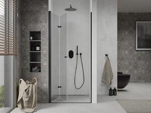 Mexen LIMA sprchové skládací dveře ke sprchovému koutu 70 cm, černá-průhledná, 856-070-000-70-00