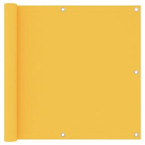 Balkónová zástěna žlutá 90 x 500 cm oxfordská látka