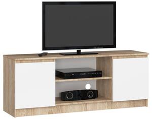 Stolek pod TV RTV 140 2D 1P sonoma / bílý