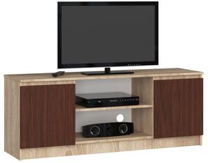 Stolek pod TV RTV 140 2D 1P sonoma / wenge