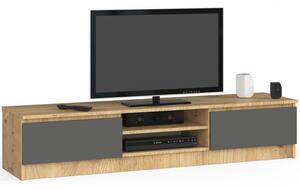 Stolek pod TV RTV K 160 CLP dub artisan / šedý