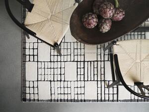 Tribeca Design Kusový koberec Ultis Cream on Black Rozměry: 120x170 cm