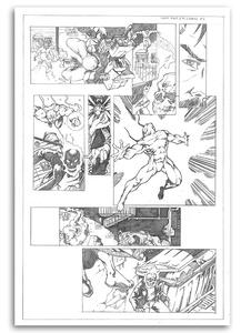 Obraz na plátně Útok na ulici komiks - Saqman Rozměry: 40 x 60 cm