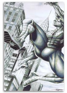 Obraz na plátně Spider-Man na budovách - Saqman Rozměry: 40 x 60 cm