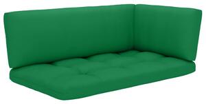 Podušky na pohovku z palet 3 ks zelené