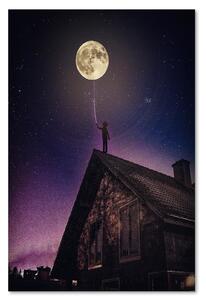 Obraz na plátně Goodnight Moon - Rokibul Hasan Rozměry: 40 x 60 cm