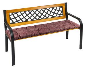 BELLATEX Sedák na lavici prošívaný Vínová 40x120 cm