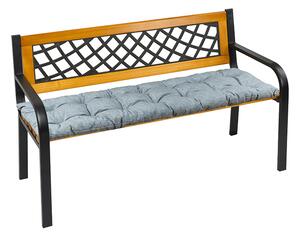 BELLATEX Sedák na lavici prošívaný Šedá 40x120 cm