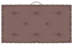 Poduška na nábytek z palet taupe 73 x 40 x 7 cm bavlna