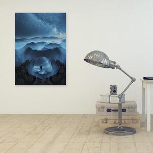 Obraz na plátně Modré vrcholy - Rokibul Hasan Rozměry: 40 x 60 cm