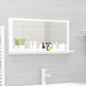 Koupelnové zrcadlo bílé 80 x 10,5 x 37 cm dřevotříska