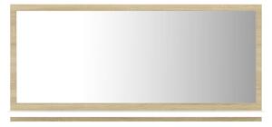 Koupelnové zrcadlo bílé dub sonoma 80x10,5x37 cm dřevotříska