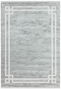 Šedý koberec Remo Border Pearl Rozměry: 120x170 cm