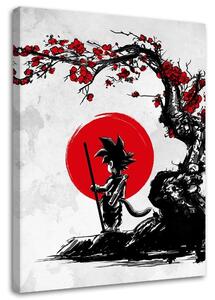 Obraz na plátně Son Goku pod červenou třešní - DDJVigo Rozměry: 40 x 60 cm