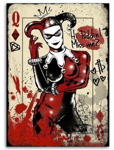 Obraz na plátně Figurka Harley Quinn - DDJVigo Rozměry: 40 x 60 cm