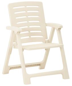 Zahradní židle 2 ks plast bílé
