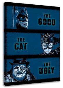 Obraz na plátně Koláž Batman, Catwoman, Penguin - DDJVigo Rozměry: 40 x 60 cm