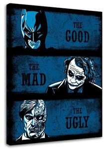 Obraz na plátně Koláž Batman, Joker, Harvey Dent - DDJVigo Rozměry: 40 x 60 cm