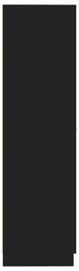Úložná skříňka Mullion - 30x42,5x150 cm | černá