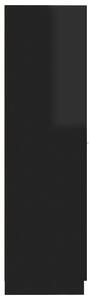 Úložná skříňka Mullion - 30x42,5x150 cm | černá vysoký lesk