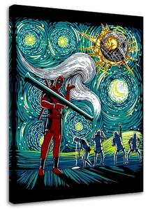 Obraz na plátně Deadpool, hvězdná noc - DDJVigo Rozměry: 40 x 60 cm