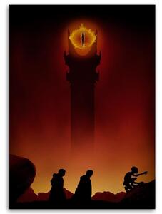 Obraz na plátně Pán prstenů, Frodo, Glum a Sauron - DDJVigo Rozměry: 40 x 60 cm