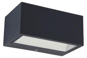 Venkovní LED nástěnné osvětlení GEMINI, 10,5W, teplá bílá, IP54, šedé